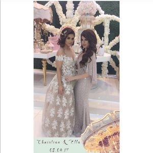 Beaded lavender dress